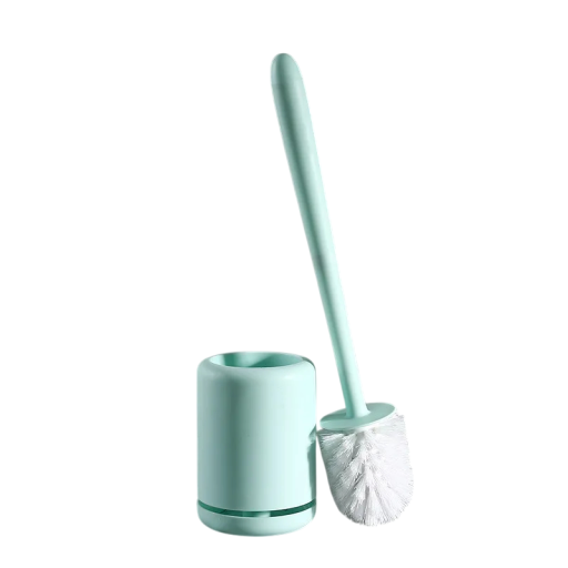 WC čisticí kartáč s držákem dlouhá rukojeť 42 cm držák 12,5 × 9 cm plastový kartáč na toaletu koupelnový doplněk