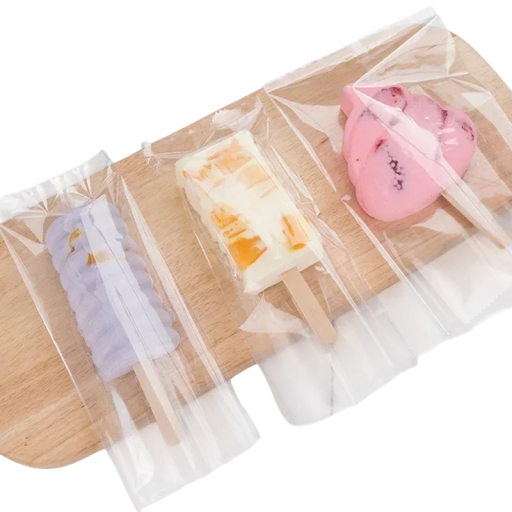 Wegwerp ijslolly zakjes 8x19 cm 100 stuks Transparante plastic zakjes voor zelfgemaakte ijsjes Diepvrieszakjes voor sappen en smoothies