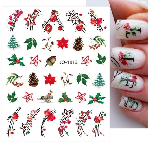 Weihnachtliche 5D-Nagelaufkleber