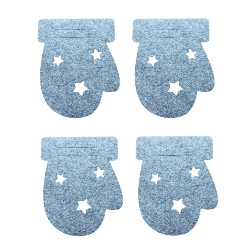 Weihnachtsbesteckkoffer - Handschuhe 4-tlg