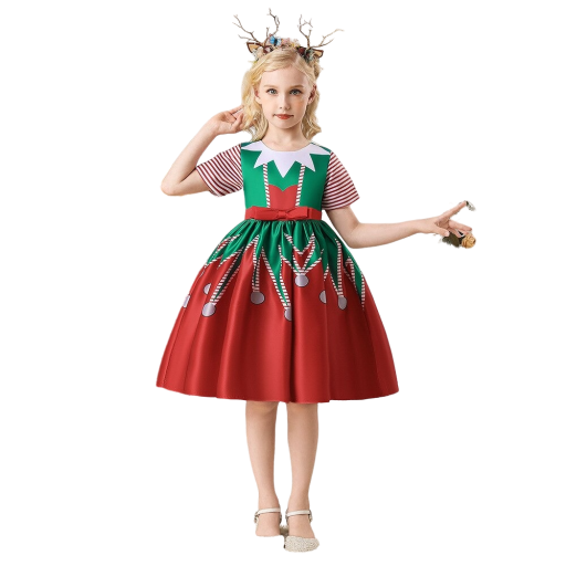 Weihnachtskleid für Mädchen