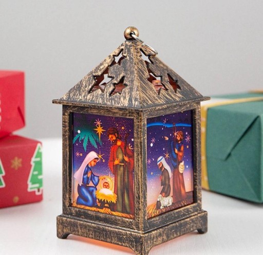 Weihnachtsleuchtende Laterne