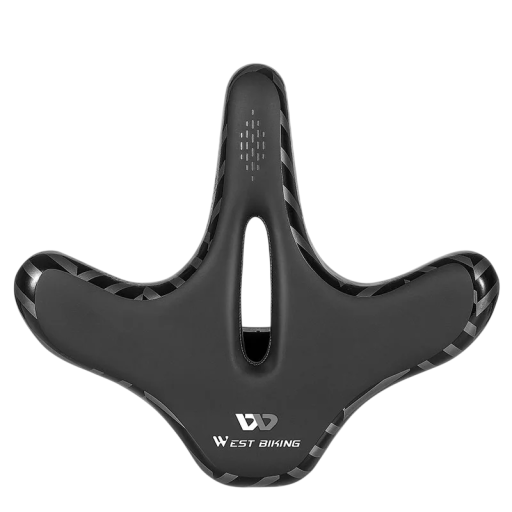 WEST BIKING fiets zadel met schokabsorptie 28 × 33 cm holle midden ademend uitgebreid ontwerp zwart voor fiets