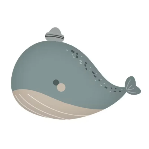 Whale Foil Balloon 70 x 49 cm Inflatable Decoration for Birthday Celebration Party Decoration for Children and Adults