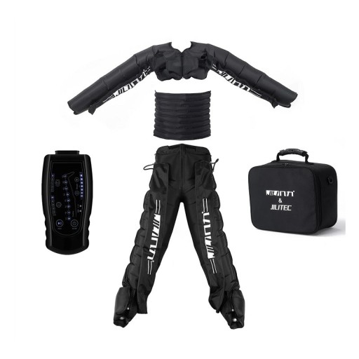 Whole Body Pressotherapy Muscle Massage for Arms, Legs and Chest Relief from Muscle Pain Air Compression Lymphatic Drainage Sleeves with Controller and Case