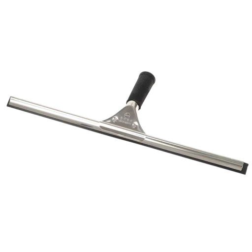 Wide Window Squeegee with Silicone Blade 45 cm Metal Window Scraper Cleaner for Mirrors and Shower Cabins in the Bathroom