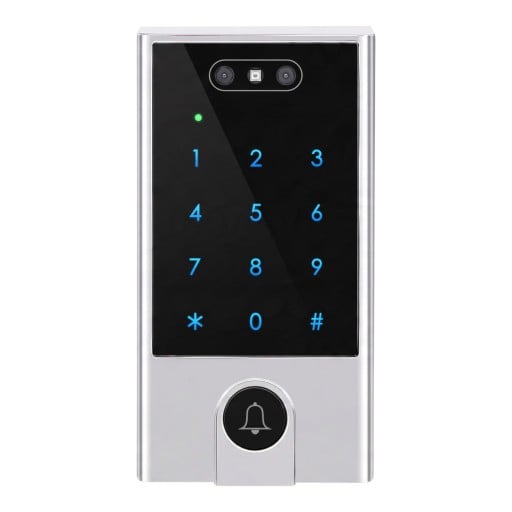 Wifi slot op code met bel en gezichtsherkenning V5 Tuya App Verlichte toetsenbord Zilver Toegangsysteem voor de voordeur