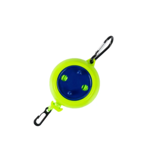 Winddichte Wäscheleine zum Aufrollen, 10 m, Tragkraft 50 kg, Kunststoff + Nylon, Aluminiumkarabiner, ideal für Camping und Outdoor