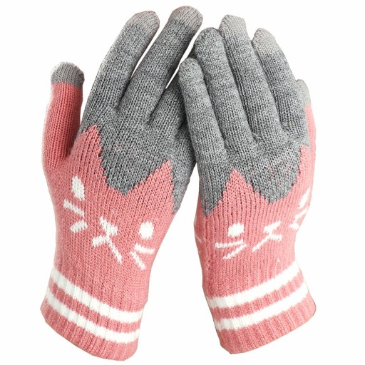 Winter-Strickhandschuhe für Damen B1