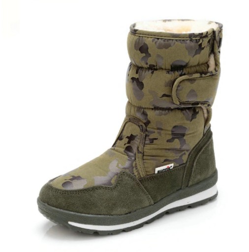 Winterlaarzen met militair patroon J1018