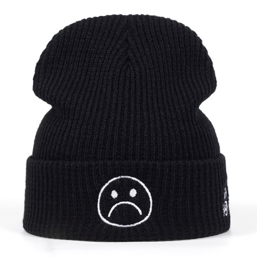 Wintermütze mit Smiley-Gesicht