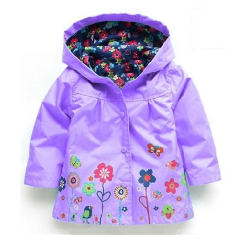 Wiosenno-jesienna kurtka dziecięca - Purple