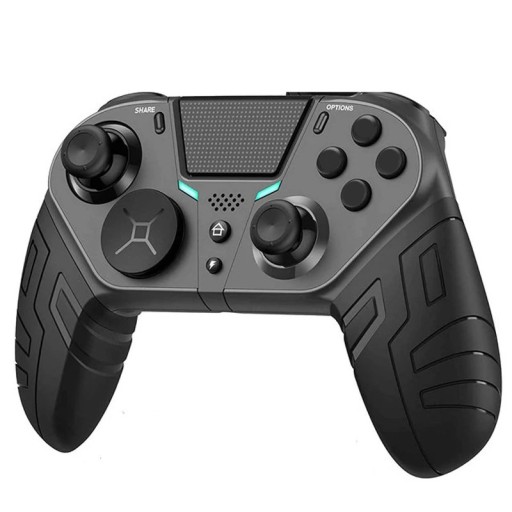Wireless Gaming Controller for PS4 PC Android iOS Bluetooth USB Macro Buttons Touchpad Vibration Function