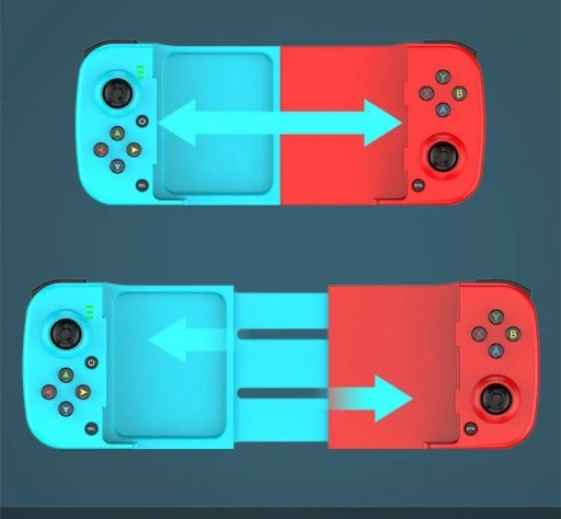 Wireless Telescopic Controller Huawei D3 Bluetooth 5.0 for Android, iOS, PC, PS4 and Switch. Black, White or Blue-Red