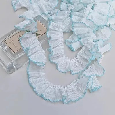 Witte kantlint 3 cm x 91 cm Chiffon decoratief lint met een decoratieve rand Decoratief kant voor het naaien van kleding bruiloft decoraties DIY