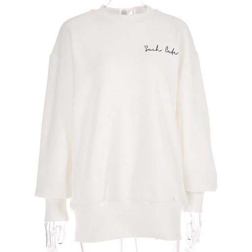 Witte losse sweater voor dames