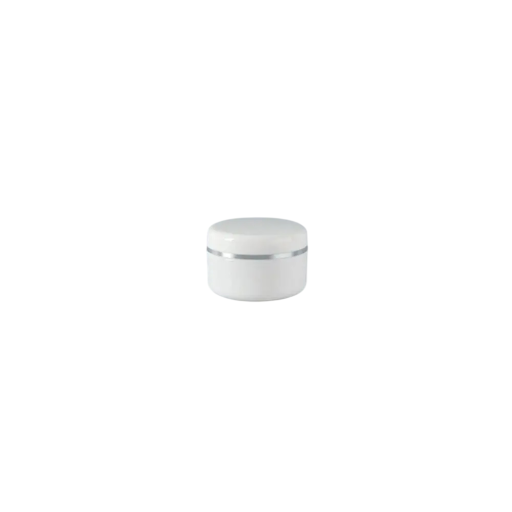 Witte plastic crèmepot 20 g plastic cosmetische doos witte container voor crème balsem zalf cosmetische verpakking