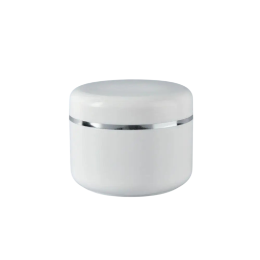 Witte plastic pot voor crème 250 g plastic cosmetische doos witte container voor crème balsem zalf cosmetisch verpakkingsmateriaal