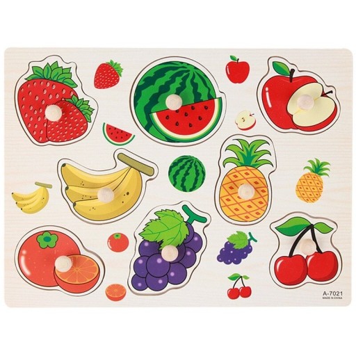 Wkładane puzzle dla dzieci owoce Z343