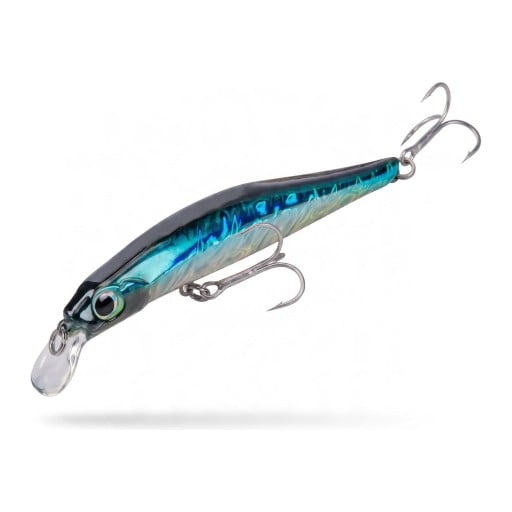 Wobbler plongeant minnow 10,5 cm 16 g Jerkbait avec système magnétique de transfert de poids et yeux 3D Deux hameçons triples Pour la pêche