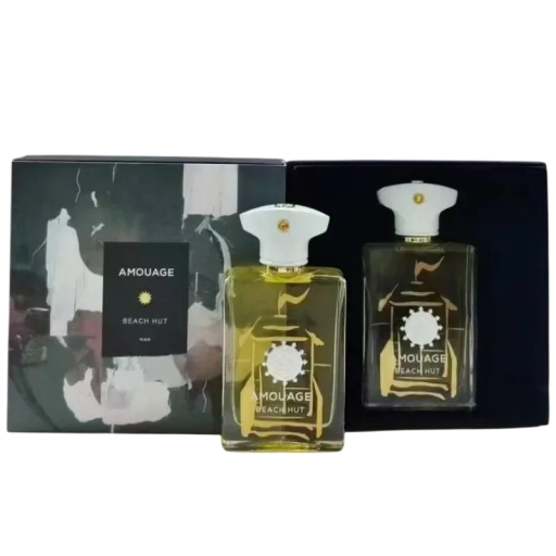 Woda perfumowana Amouage Beach Hut Man 100 ml męska korzenno-drzewna nuta z szafranem, skórą, kadzidłem i sandałem żółta dla mężczyzn