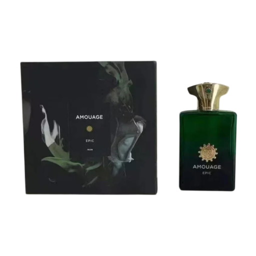 Woda toaletowa Amouage Epic Man 100 ml męska świeża aromatyczno-drzewna nuta z miętą wetiverem mirrą i paczulą zielona dla mężczyzn
