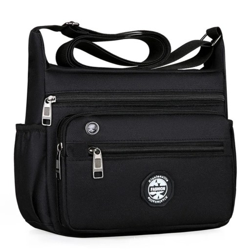 Wodoodporna męska torba na ramię 20×24×9,5 cm Mała torba typu crossbody do pracy Torba typu Oxford wykonana z nylonu i poliestru Lekka torba z wieloma kieszeniami