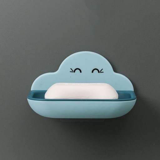 Wolkvormige zeepbak voor aan de muur