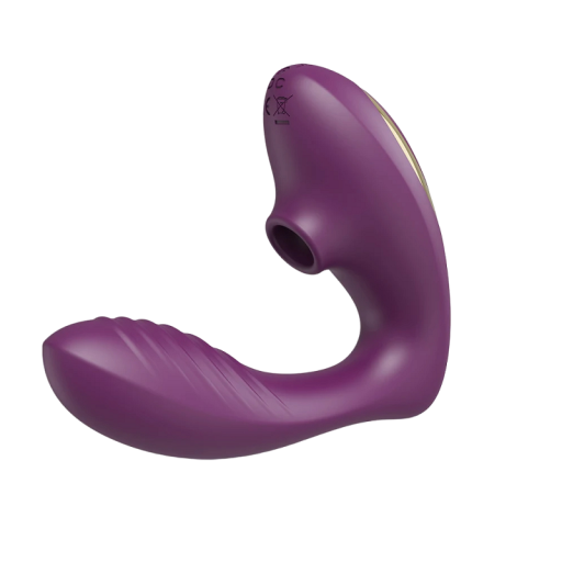 Womanizér s vibrátorem ve tvaru penisu, 13,8 x 11,5 cm Tlakový vibrátor s dvojitou stimulací Vibrátor s 10 vibračními, diskrétní balení