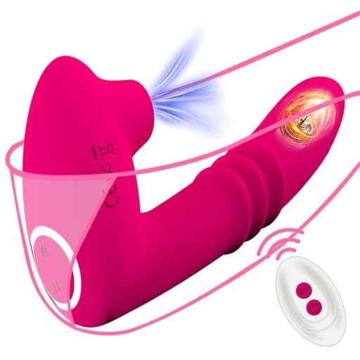 Womanizer z wibratorem w kształcie penisa, długość 10,7 cm, 10 trybów wibracji, silikon, magnetyczne ładowanie USB, pilot, wodoodporny