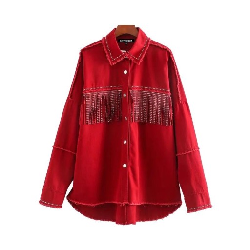 Women's Autumn Jacket with Fringes