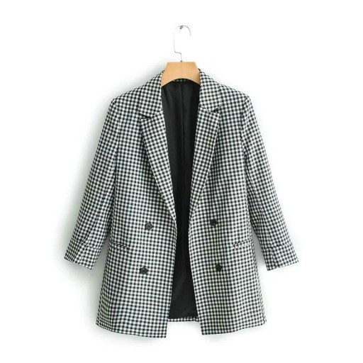 Women's Checked Blazer B1290