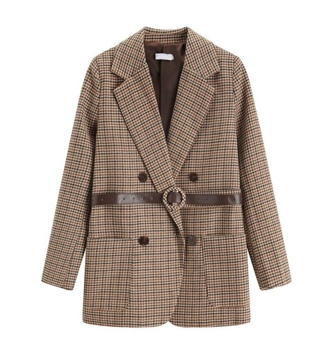 Women's Checked Blazer B898