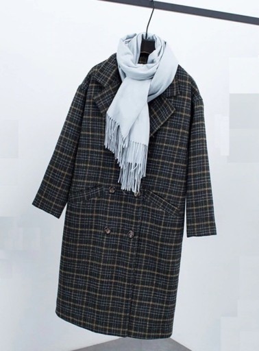 Women's Checked Coat A1890