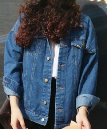 Women's Denim Jacket with Buttons J1036