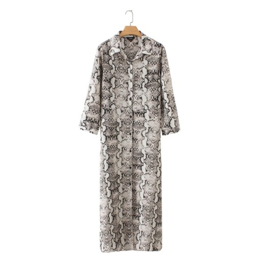 Women's Dress with Snake Pattern