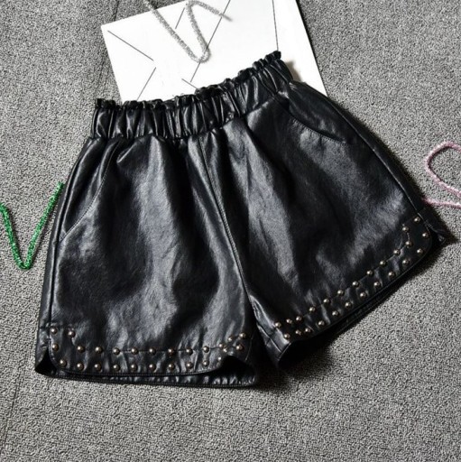 Women's Faux Leather Shorts