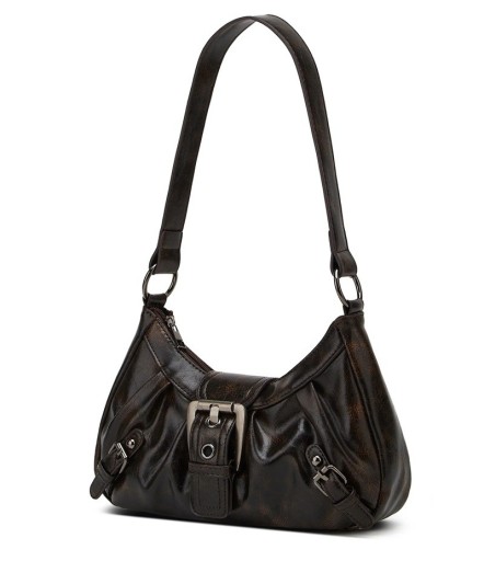 Women's Handbag 27 x 7 x 17 cm Retro Style Y2K Artificial Leather Elongated Fashion Bag with Distinctive Design for Everyday Use