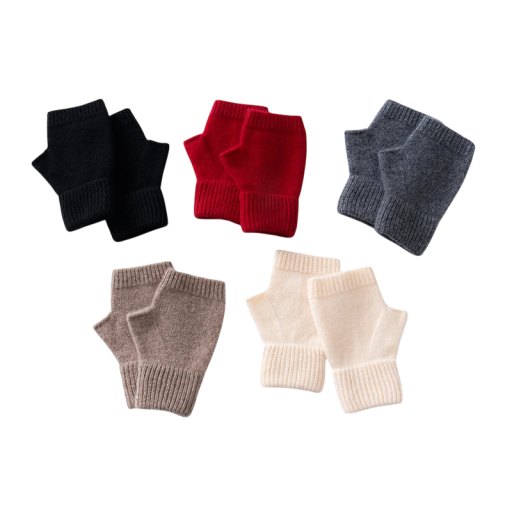 Women's Knitted Wool Mittens Universal Size Warm Winter Gloves Cozy Natural Material Comfortable Knitted Mittens for Cold Weather