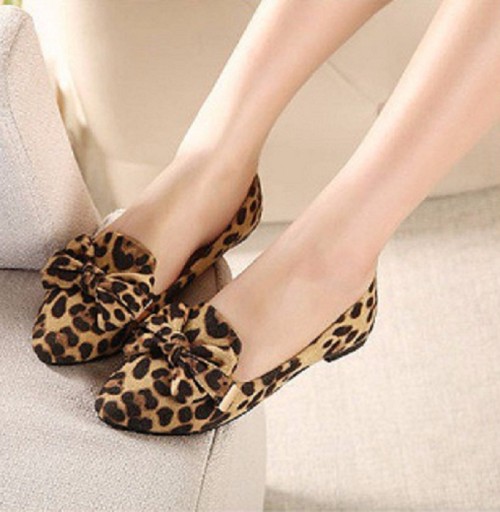 Women's Leopard Print Moccasins