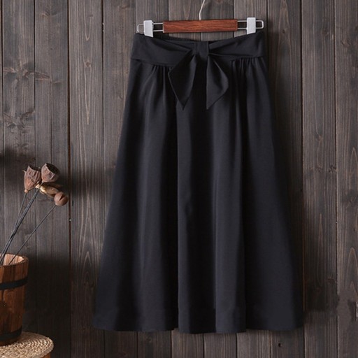 Women's Loose Skirt with Bow