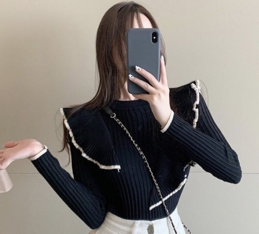 Women's Ruffle Sweater