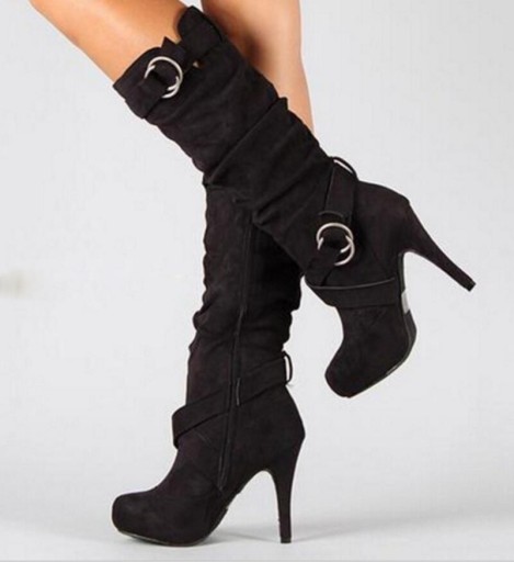 Women's Stylish Heeled Boots J1775