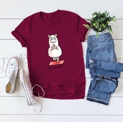 Women's T-Shirt with Sheep Print B383