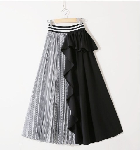 Women's Two-Tone Ruffled Skirt