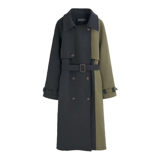 Women's Two-Tone Trench Coat