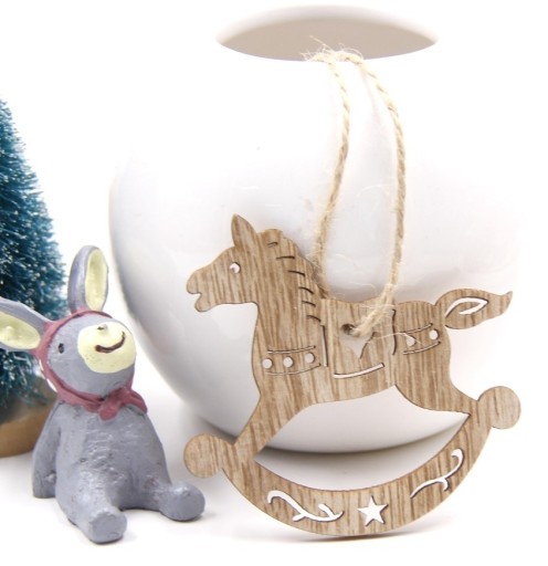 Wooden Christmas Ornaments 3 pcs