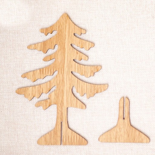 Wooden Christmas Tree Decoration