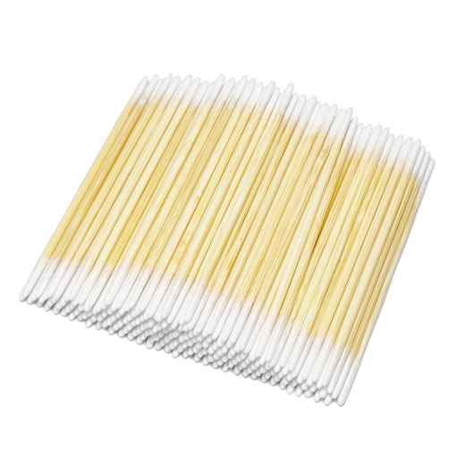 Wooden Cotton Buds for Makeup Removal Double-Sided Bud with Cotton Ends 50 pcs