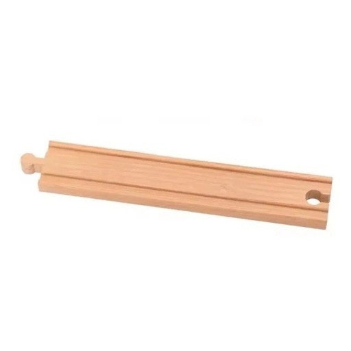 Wooden Extra Long Straight Track 21.7 x 4 x 1.2 cm Replacement Track for Train Set Long Straight Piece for Expanding Wooden Railway Assembly